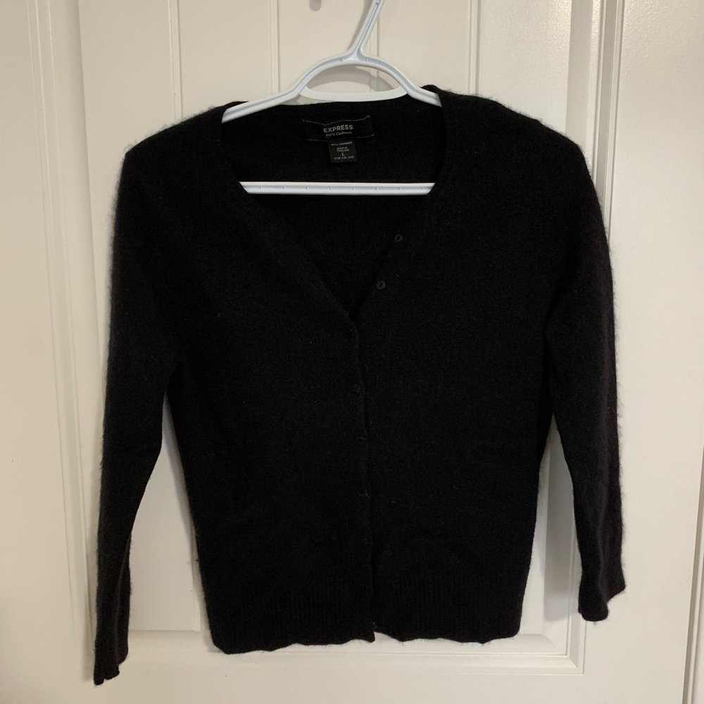 Express Women's Black Cardigan Sweater